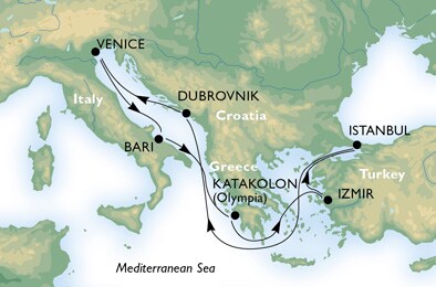 MEDITERRANEAN - Turkey, Croatia, Italy, Greece