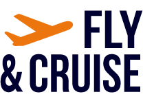 Orange airplane icon with Fly & Cruise text in bold | MSC Cruises Orange airplane icon with Fly & Cruise text in bold | MSC Cruises