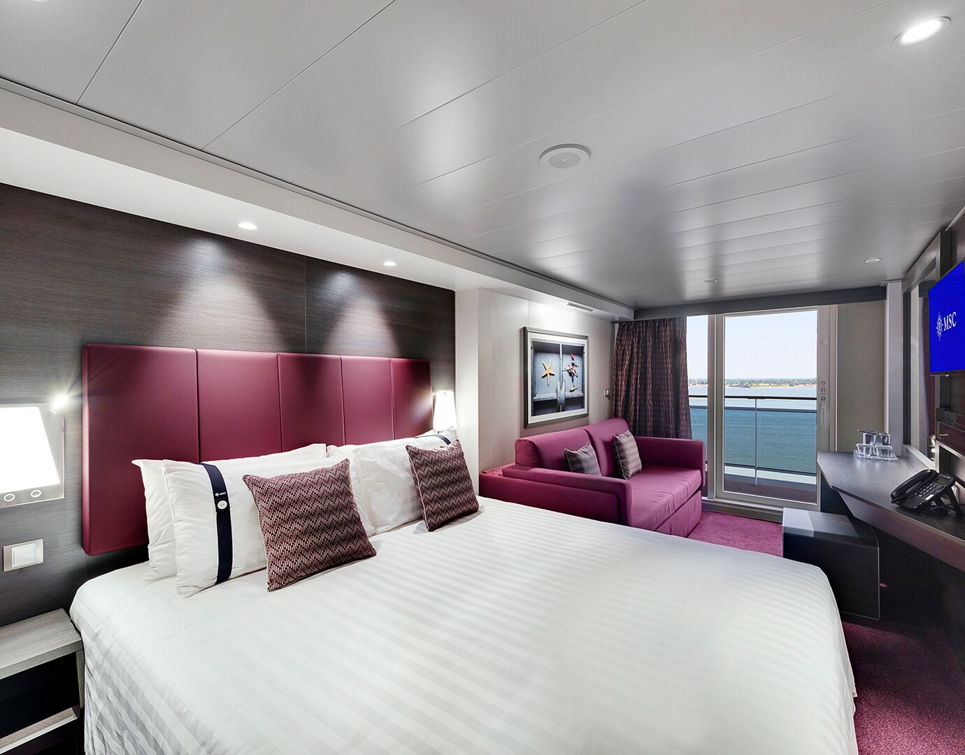 Exemple de cabine balcon du MSC Meraviglia