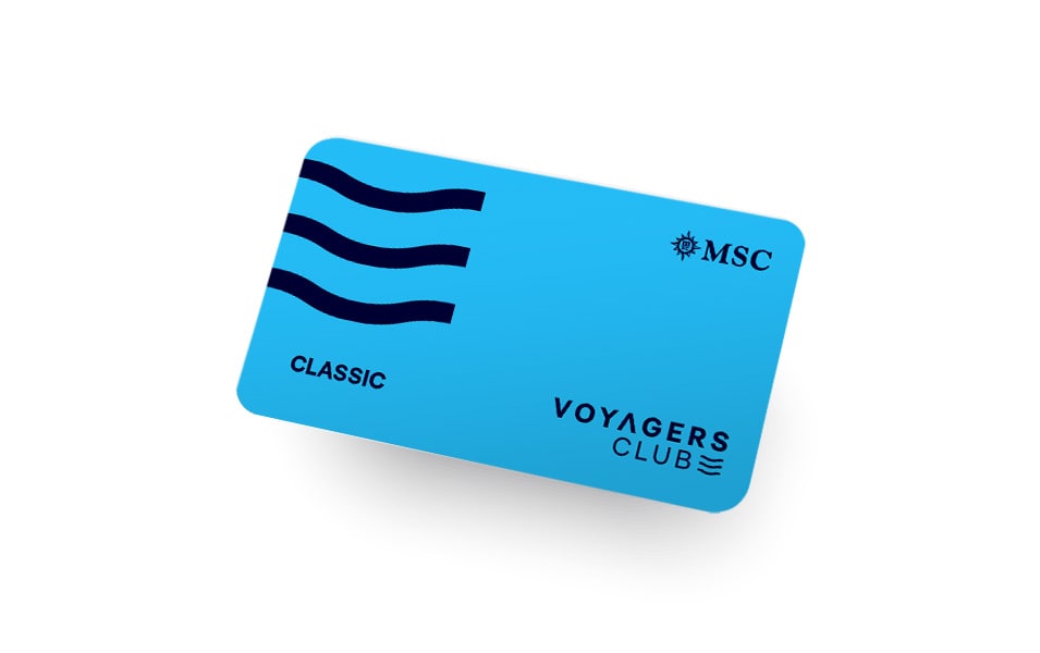 Членская карта MSC Voyagers Club Classic