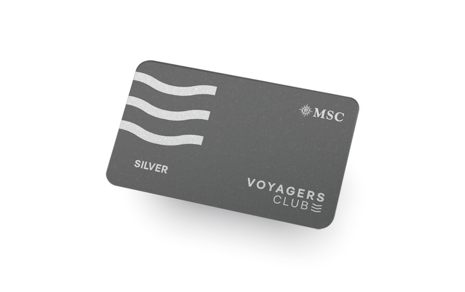 Серебряная членская карта MSC Voyagers Club